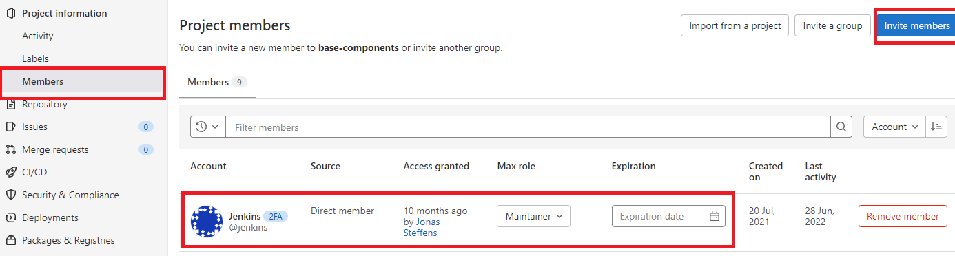 Add pipeline user